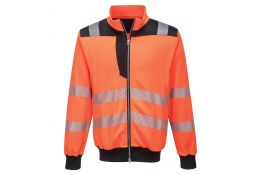 PW370 FELPA HI-VIS PORTWEST SENZA CAPPUCCIO
